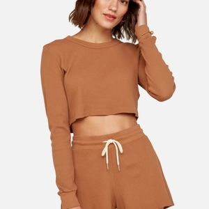 Mate the Label Organic Thermal Crop Top